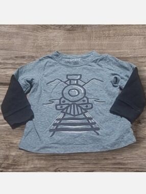 BABY BOY'S JUMPING BEANS TRAIN LONGSLEEVE SHIRT
